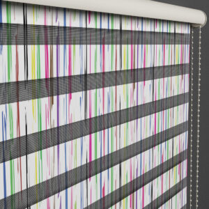 Color Line Poster Bedrukt Duo Rolgordijn