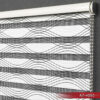 Duo Rolgordijn - Semi-transparant - Wit Wave Design