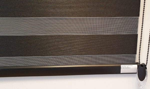Duo Rolgordijn Lichtdoorlatend Zwart