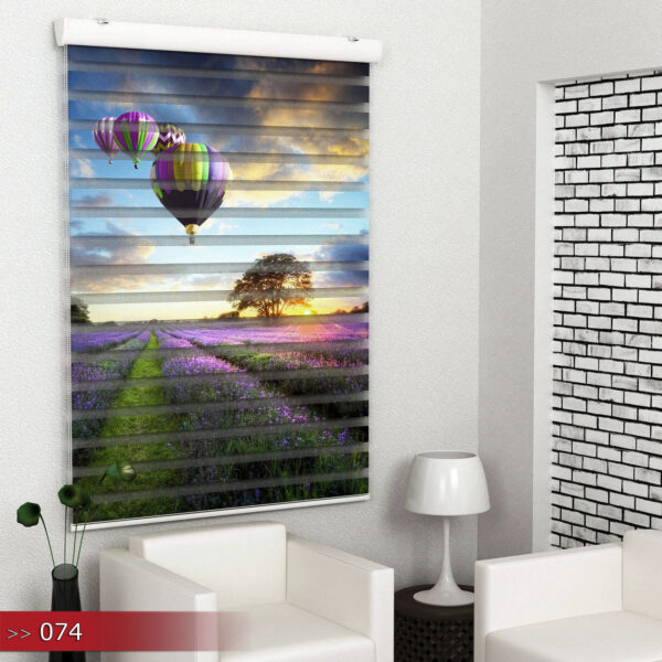 Lavendeltuin Poster Bedrukt Duo Rolgordijn