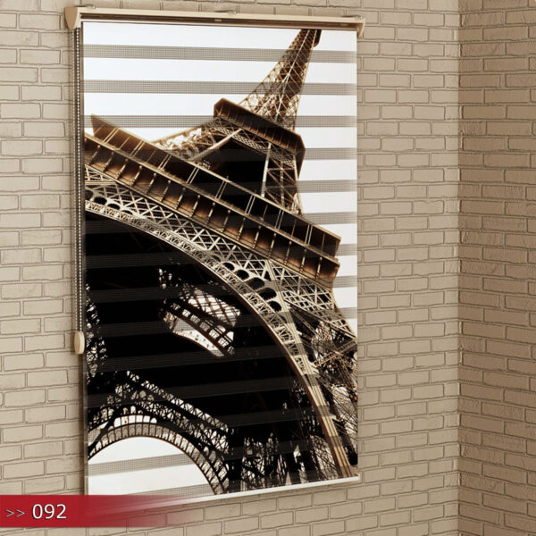 Eiffeltoren Poster Bedrukt Duo Rolgordijn