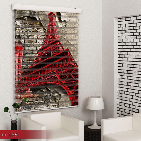 Eiffeltoren Poster Bedrukt Duo Rolgordijn