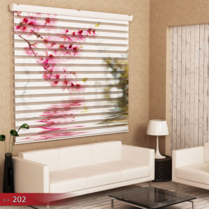 Duo Rolgordijn met bloemenposter