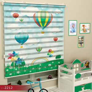 Flying Balloon Poster Bedrukt Duo Rolgordijn