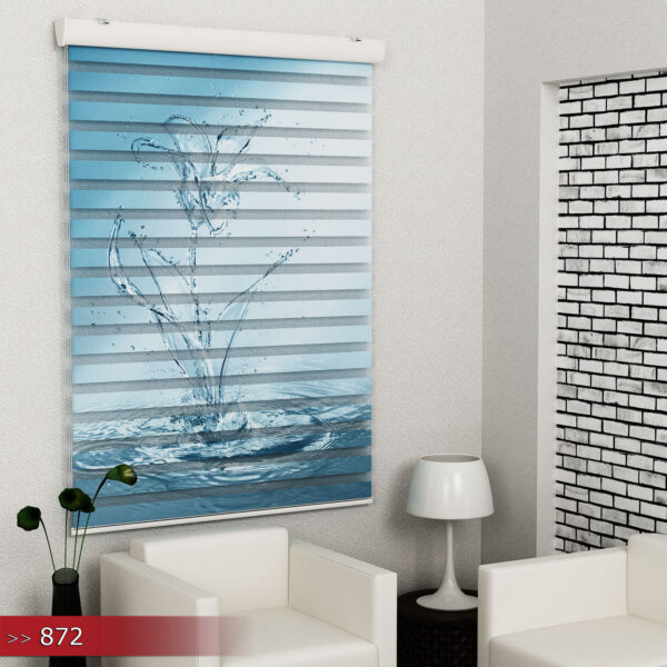 Water Poster Bedrukt Duo Rolgordijn