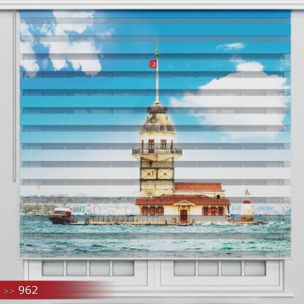 Maiden's Tower Poster Bedrukt Duo Rolgordijn